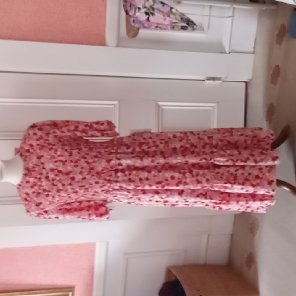 Nanette Lepore floral, smocked maxi dress, size 14